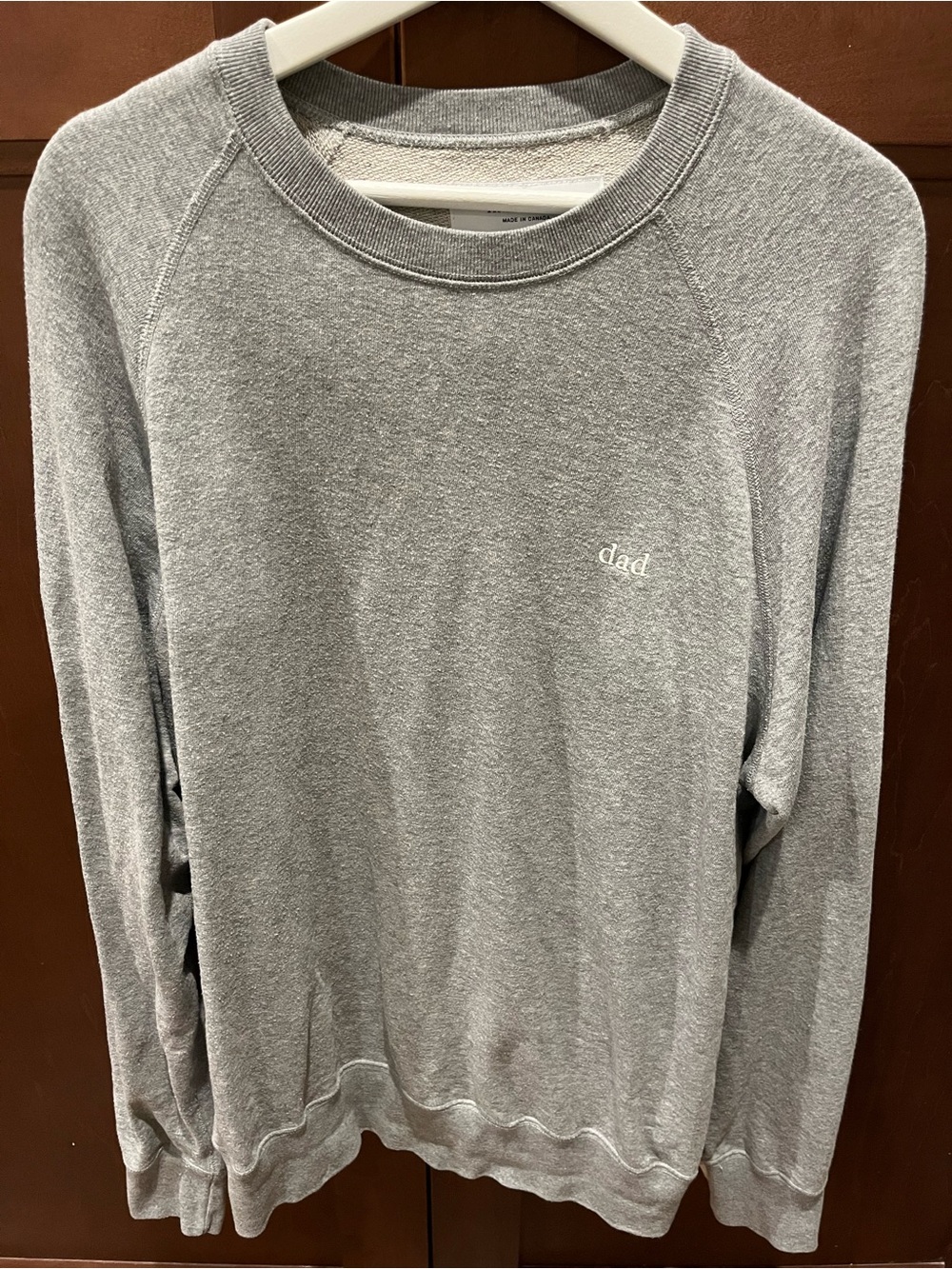 Province of Canada “Dad” crewneck large